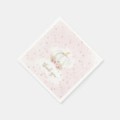 リトル・カボチャは赤ちゃんシャワーの途中にある スタンダードカクテルナプキン (角)