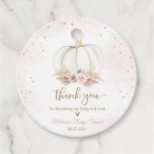 リトル・カボチャは赤ちゃんシャワーの途中にある フェイバータグ (正面)