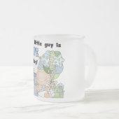 リトル・ガイはTシャツとギフトの一つ フロストグラスマグカップ (正面右)