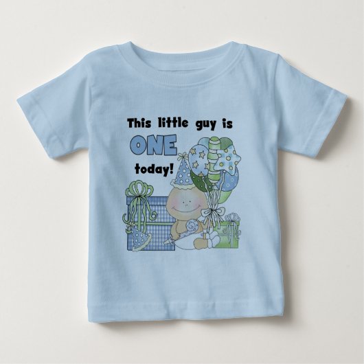 リトル・ガイはTシャツとギフトの一つ ベビーTシャツ (正面)