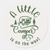 リトル・キャンパーはミニマリストのグリーンに向かっている ラウンドシール (正面)
