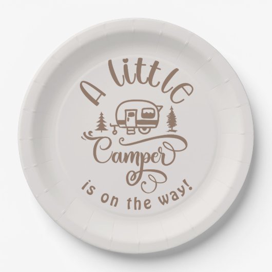 リトル・キャンパーはミニマリスト・ブラウンの途中にある ペーパープレート (正面)