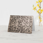 リトル・コーリー研究室ホワイトテストプリントB-Day カード (黄色い花)