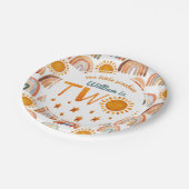 リトル・サンシャイン・ネーム2歳の誕生日ボーイ  ペーパープレート (アングル)