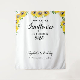 リトル サンフラワー ファースト バースデー ワン 背景 タペストリー