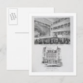 リトル・シアターのインテリア、ロンドンのヘイマーケット ポストカード (正面/裏面)