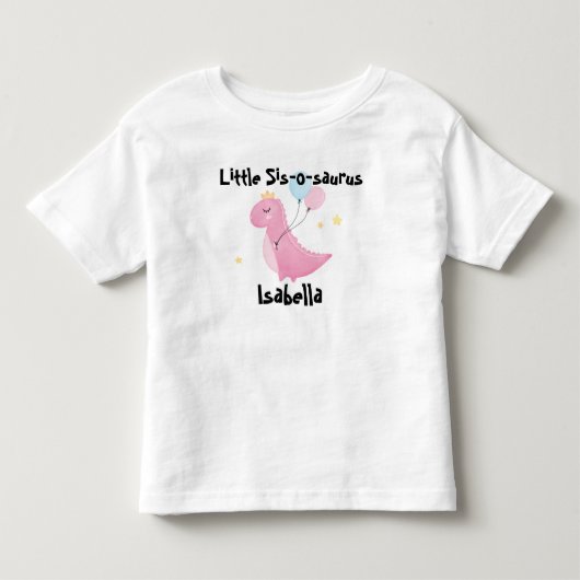 リトル・シスオサウルス トドラーTシャツ (正面)