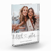 リトル・シスター・スクリプト・シスターズギフト写真記念物 フォトブロック (左)