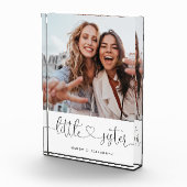 リトル・シスター・スクリプト・シスターズギフト写真記念物 フォトブロック (右)