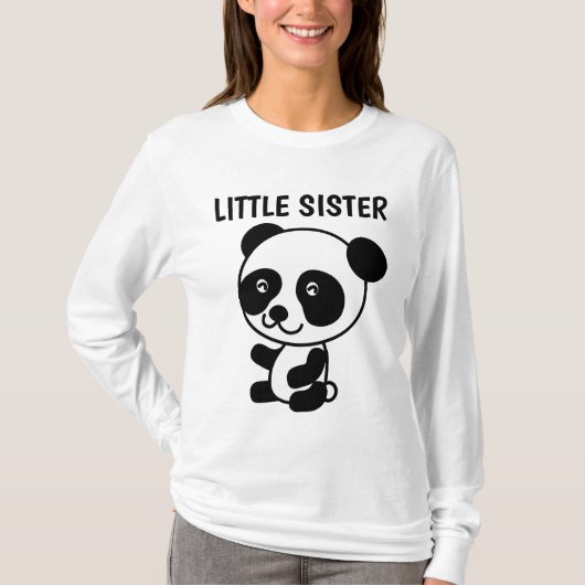 リトル・シスター・パンダ・ベアTシャツ Tシャツ (正面)