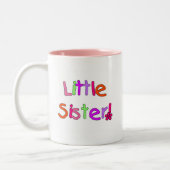 リトル・シスターTシャツとギフト ツートーンマグカップ (左)