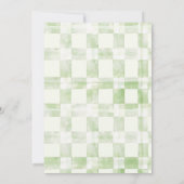 リトル シリー ゴース ウォーターカラー ベイビー シャワー 招待状 (裏面)