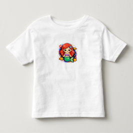 リトル シー ドリーマー マーメイド - かわいい女の子用Tシャツ トドラーTシャツ