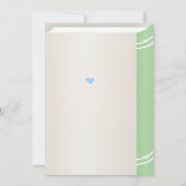 リトル・ジェントルマン ミスター・ワンダフル 1st ファースト バースデー 招待状 (裏面)