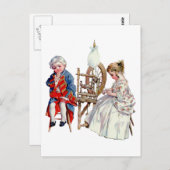 リトル・ジョージ&マーサ・ワシントン ポストカード (正面/裏面)