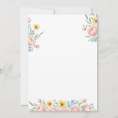 リトル・ジラフ・ガール・ベイビーシャワー・セレブレーション 招待状 (裏面)