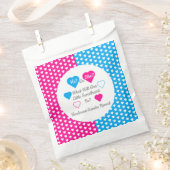 リトル・スイートハート バレンタインデーの性別発表 フェイバーバッグ (クリップ留めされた状態)