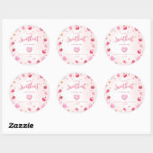 リトル・スウィートは赤ちゃんシャワーの途中にある ラウンドシール (シート)