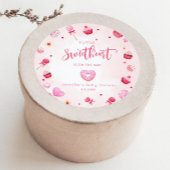 リトル・スウィートは赤ちゃんシャワーの途中にある ラウンドシール