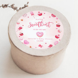 リトル・スウィートは赤ちゃんシャワーの途中にある ラウンドシール