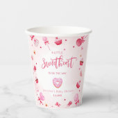 リトル・スウィートは赤ちゃんシャワーの途中にある 紙コップ (正面)