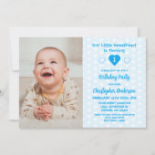 リトル・スウィートアート1歳の誕生日 招待状 (正面)