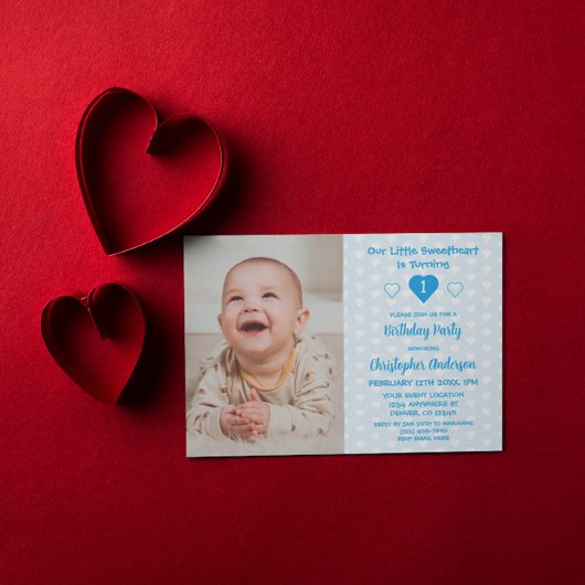 リトル・スウィートアート1歳の誕生日 招待状