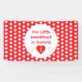 リトル・スウィートアート1歳の誕生日 横断幕 (横)