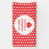 リトル・スウィートアート1歳の誕生日 横断幕 (縦)