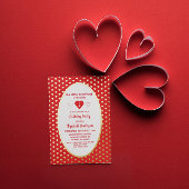 リトル・スウィートアート1歳の誕生日 箔招待状