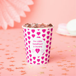 リトル・スウィートアート1歳の誕生日 紙コップ