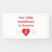 リトル・スウィートアート2回目の誕生日 横断幕 (横)