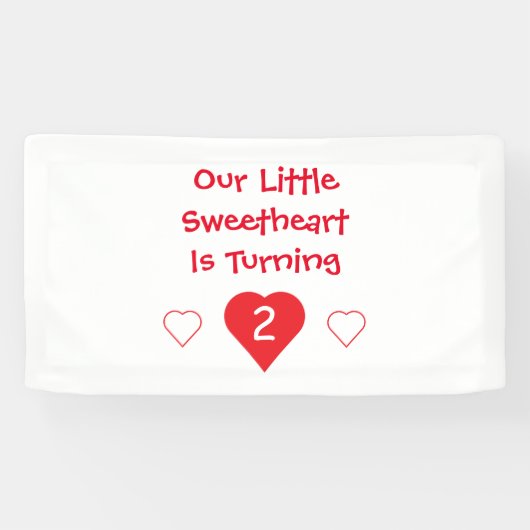 リトル・スウィートアート2回目の誕生日 横断幕 (横)