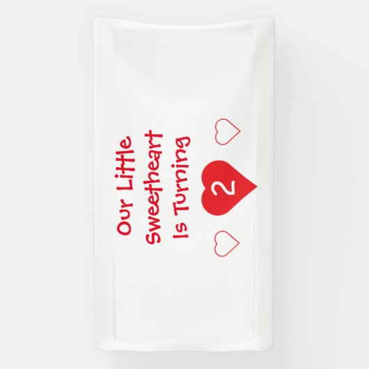 リトル・スウィートアート2回目の誕生日 横断幕 (縦)