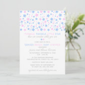 リトル・スター・ジェンダーがパーティーを明かす赤ちゃんシャワー 招待状 (スタンド正面)