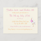 「リトル・ストーク」女の子だ! 案内ポストカード (裏面)