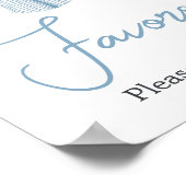 リトル・スラガー野球の赤ちゃんシャワーの好意 ポスター (角)