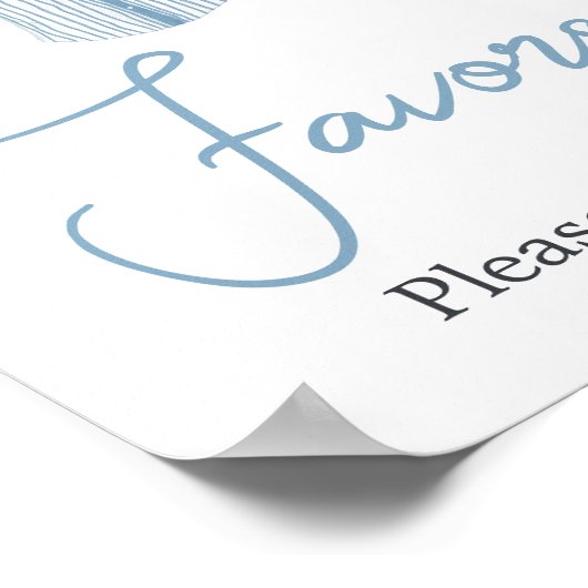 リトル・スラガー野球の赤ちゃんシャワーの好意 ポスター (角)