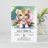 リトル・タイガーのジャングル・アドベンチャー・バースデー 招待状 (スタンド正面)