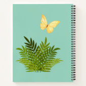 リトル タイガー アンド バタフライ デラックス スパイラル ノートブック (裏面)