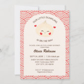 リトル ダンプリング ディムサム ベイビー シャワー 招待状 (正面)