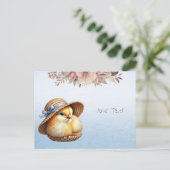 リトル チック ブルーリボン ポストカード (スタンド正面)