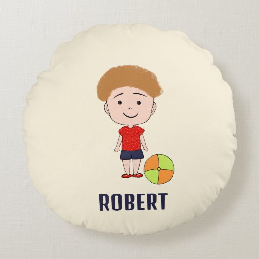 リトル・チャンピオン ラウンドクッション (正面)