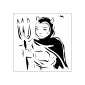 リトル・デビルガールイラストレーション・アート・スタンプ ラバースタンプ (インプリント)