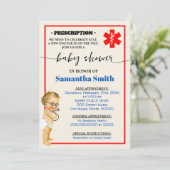 リトル・ドクターが医療ベビーシャワーに向かっている 招待状 (スタンド正面)