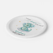 リトル・ドラゴンがベビーシャワーに行く ペーパープレート (アングル)