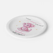 リトル・ドラゴンがベビーシャワーに行く ペーパープレート (アングル)