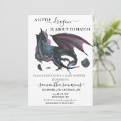 リトル・ドラゴンが赤ちゃんシャワーをハッチしようとしている 招待状 (スタンド正面)