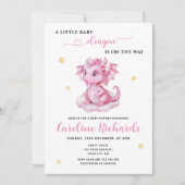 リトル・ドラゴンはベビーシャワーの途中にある 招待状 (正面)