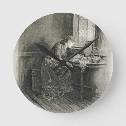 リトル・ドリット、「チャールズ・ディケンズ:ゴシップの話」 ラウンド壁時計 (正面)